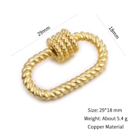 Neckalce Bracelet Clasp Supplies Handmade Fastener Carabiner Screw Clasps Accessories For Luxury Needlework Diy Jewelry Making