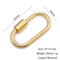 Neckalce Bracelet Clasp Supplies Handmade Fastener Carabiner Screw Clasps Accessories For Luxury Needlework Diy Jewelry Making