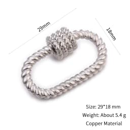 Neckalce Bracelet Clasp Supplies Handmade Fastener Carabiner Screw Clasps Accessories For Luxury Needlework Diy Jewelry Making