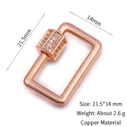 Neckalce Bracelet Clasp Supplies Handmade Fastener Carabiner Screw Clasps Accessories For Luxury Needlework Diy Jewelry Making