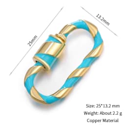 Neckalce Bracelet Clasp Supplies Handmade Fastener Carabiner Screw Clasps Accessories For Luxury Needlework Diy Jewelry Making