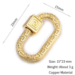 Neckalce Bracelet Clasp Supplies Handmade Fastener Carabiner Screw Clasps Accessories For Luxury Needlework Diy Jewelry Making