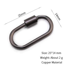 Neckalce Bracelet Clasp Supplies Handmade Fastener Carabiner Screw Clasps Accessories For Luxury Needlework Diy Jewelry Making