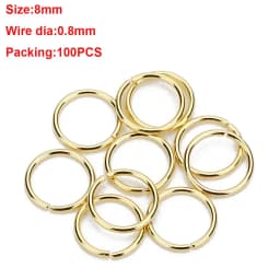 1Box 3-10mm Mixed Stainless Steel Open Jump Rings Split Rings Connectors For Diy Jewelry Making DIY Necklace Crafts Accessories