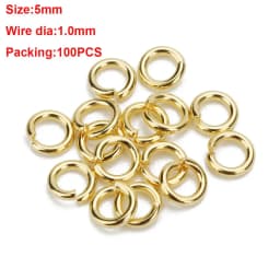 1Box 3-10mm Mixed Stainless Steel Open Jump Rings Split Rings Connectors For Diy Jewelry Making DIY Necklace Crafts Accessories