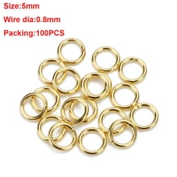 1Box 3-10mm Mixed Stainless Steel Open Jump Rings Split Rings Connectors For Diy Jewelry Making DIY Necklace Crafts Accessories