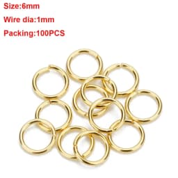 1Box 3-10mm Mixed Stainless Steel Open Jump Rings Split Rings Connectors For Diy Jewelry Making DIY Necklace Crafts Accessories