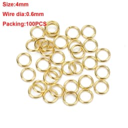1Box 3-10mm Mixed Stainless Steel Open Jump Rings Split Rings Connectors For Diy Jewelry Making DIY Necklace Crafts Accessories