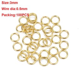 1Box 3-10mm Mixed Stainless Steel Open Jump Rings Split Rings Connectors For Diy Jewelry Making DIY Necklace Crafts Accessories