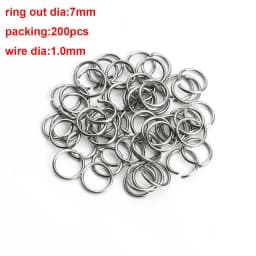 1Box 3-10mm Mixed Stainless Steel Open Jump Rings Split Rings Connectors For Diy Jewelry Making DIY Necklace Crafts Accessories
