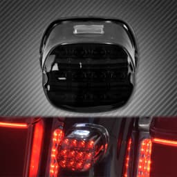 Motorcycle 12V LED Light Smoke/Red Lens Brake Tail Light License Plate Rear Lamp For Harley Dyna Touring Sportster Wide Glide