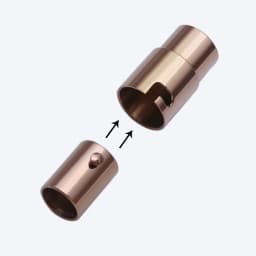 Louleur Strong Stainless Steel Magnetic Clasps Jewelry Clasps For Leather Cord Bracelet Connectors End Clasp For Jewelry Making