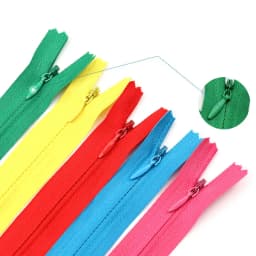 10Pcs/Pack 28cm 35cm 40cm 45cm 50cm 55cm 60cm 3# Invisible Zipper Nylon Coil Zipper For DIY Handcraft Cloth Sewing Accessories
