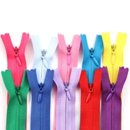 10Pcs/Pack 28cm 35cm 40cm 45cm 50cm 55cm 60cm 3# Invisible Zipper Nylon Coil Zipper For DIY Handcraft Cloth Sewing Accessories