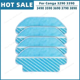 Compatible For Cecotec Conga 3290 3390 3490 3590 3690 3790 3890 Ultra Titanium Vital Parts Main Side brush Hepa Filter Mop Rag