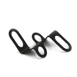 2PCS Universal Motorcycle Turn Signal Lights Brackets Motorbike Indicator Lamps Holder Fork Lamp Mount Clamps Metal Accessories