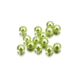 10-1000pcs/lot 3-20mm Straight Holes Acrylic Imitation Pearl Beige Bracelet Round Beads For DIY Craft Jewelry Making Supplies