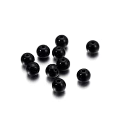 10-1000pcs/lot 3-20mm Straight Holes Acrylic Imitation Pearl Beige Bracelet Round Beads For DIY Craft Jewelry Making Supplies