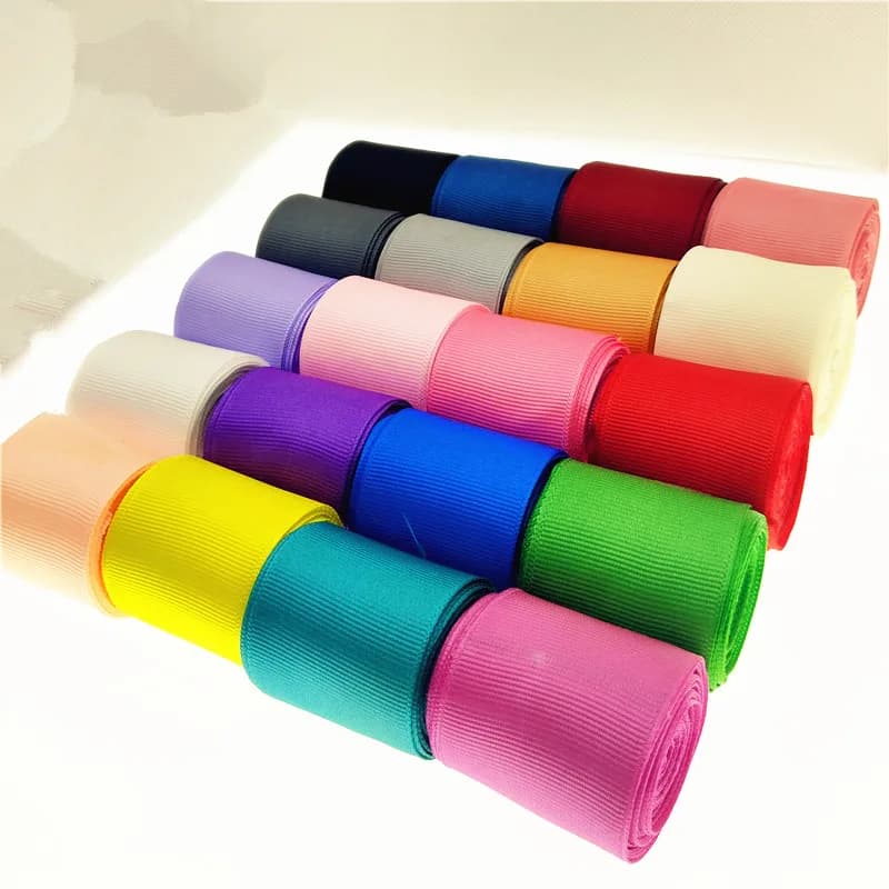 5 Meters 6mm/9mm/15mm/19mm/25mm/30mm/38mm/49mm Grosgrain Ribbons Handmade DIY Headwear Accessories Wedding Decorative Wrap Gift