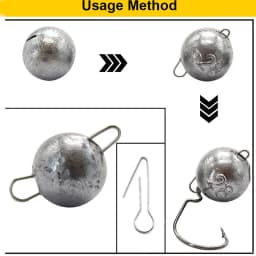 OBSESSION A020 3g-21g Fishing Cheburashka Sinker Fishing Accesories Jig Round Head Bullet Weight Soft Lure Connector Texas Group