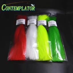 2bag/pack Streamers Fiber Fly Tying Material Clouser Minnow Baitfish 9.8inch Creative Glistening Fiber Easy Shaping Fly Bodies