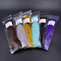 2bag/pack Streamers Fiber Fly Tying Material Clouser Minnow Baitfish 9.8inch Creative Glistening Fiber Easy Shaping Fly Bodies