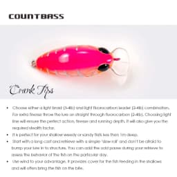 COUNTBASS Crank Hard Body Diver Fishing Lure 36mm 4g Diving Depth 0.4-1.2m Crankbait Wobblers Freshwater Hardbait  Angler's Lure