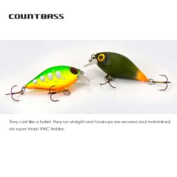 COUNTBASS Crank Hard Body Diver Fishing Lure 36mm 4g Diving Depth 0.4-1.2m Crankbait Wobblers Freshwater Hardbait  Angler's Lure