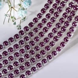 2mm 2.5mm 1yard/Piece 12Colors  Colorful Pearl Claw Chain,Silvery Bottom Sew on Cup Chains For Diy Garment Bags Decorations