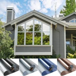 Window Film Privacy Vinyl Glass Window One Way Daytime Privacy Static Cling Blocking Anti UV Reflective Adhesive Vinyl for Car