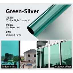 Window Film Privacy Vinyl Glass Window One Way Daytime Privacy Static Cling Blocking Anti UV Reflective Adhesive Vinyl for Car