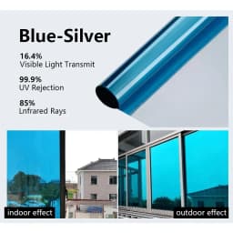 Window Film Privacy Vinyl Glass Window One Way Daytime Privacy Static Cling Blocking Anti UV Reflective Adhesive Vinyl for Car
