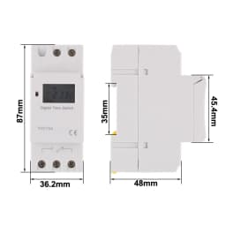 1pc Electronic Weekly 7 Days Programmable Digital Timer Switch Relay Control 220V 230V 10A Din Rail THC15A