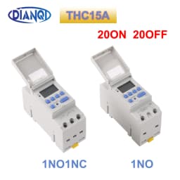 1pc Electronic Weekly 7 Days Programmable Digital Timer Switch Relay Control 220V 230V 10A Din Rail THC15A