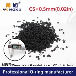 Nitrile Rubber 50PCS/Lot Black NBR Thickness CS0.3/0.4/0.5/0.6/0.7/0.8/0.85mm ORing Gasket Waterproof Small Watch Ring