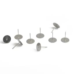 100-200pcs Stainless Steel Blank Post Flat Earring Stud Base Pins Earrings Earplug For DIY Earrings Jewelry Making Accessories