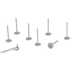 100-200pcs Stainless Steel Blank Post Flat Earring Stud Base Pins Earrings Earplug For DIY Earrings Jewelry Making Accessories