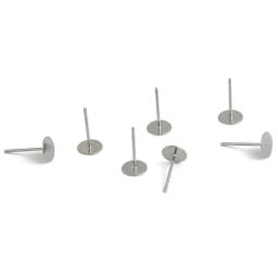 100-200pcs Stainless Steel Blank Post Flat Earring Stud Base Pins Earrings Earplug For DIY Earrings Jewelry Making Accessories