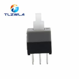 10PCS Mini Push button switch 6Pin Push Tactile Power Micro Switch Self lock On/Off button Latching switch 8.5X8.5mm 8.5*8.5mm