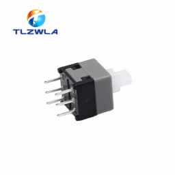10PCS Mini Push button switch 6Pin Push Tactile Power Micro Switch Self lock On/Off button Latching switch 8.5X8.5mm 8.5*8.5mm