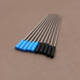 10 Pcs/Lot Rotating Metal Pen Refill Special Ballpoint Pen Refill Rod Cartridge Core Ink Recharge Black Blue Ink 11.6cm