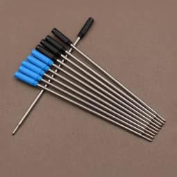 10 Pcs/Lot Rotating Metal Pen Refill Special Ballpoint Pen Refill Rod Cartridge Core Ink Recharge Black Blue Ink 11.6cm