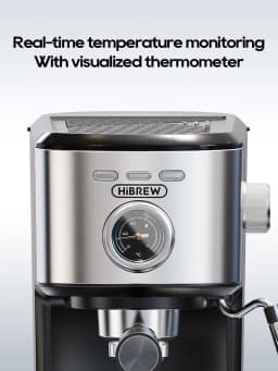 HiBREW Espresso Coffee machine Cafetera Semi Automatic Coffee Maker 20Bar Visual Temperatura H5A