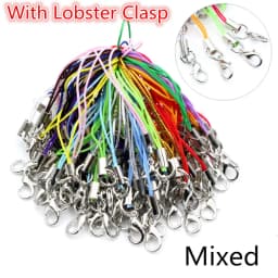 100pcs Lanyard Lariat Strap Cords Lobster Clasp Rope Keychains Hooks Mobile Set Charms Keyring Bag Accessories Key Ring