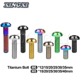 Xingxi Titanium Bolt M6/M8X12/15/20/25/30/35/40mm Allen Key Head Ti Screw For Bicycle Motorcycle Brake