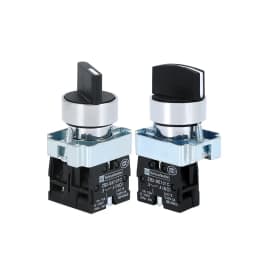 22mm XB2-BD21 BD23 BD25 BD33 BD45 BD53 1NO/2NO/1NO1NC 2/3 Position Self Locking / Self Resetting Selector Knob Switch