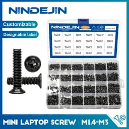 720pcs countersunk flat head phillips small mini screw set m1.4 m1.7 m2 m2.5 m3 carbon steel computer notebook laptop screws kit