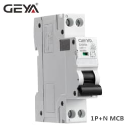 GEYA GYM9N 1P+N MCB DPN 6A 10A 16A 20A 25A 32A 40A 220V AC Mini Circuit Breaker B Curve C Curve