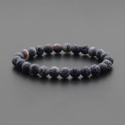 Beaded Bracelet 8mm Natural Stone Beads Black Onyx Lava Tiger Eye Agate Quartz Healing Energy For Women Men Yoga Chakra Jewelry