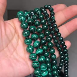 Natural Genuine Stone Beads Green Malachite Round Loose Beads For Jewelry Making DIY Bracelet Accessories 7.5'' 6/8/10/12mm